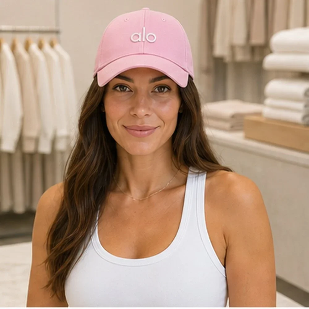 ALO Yoga Pink Tennis Baseball Cap Hat Sporty